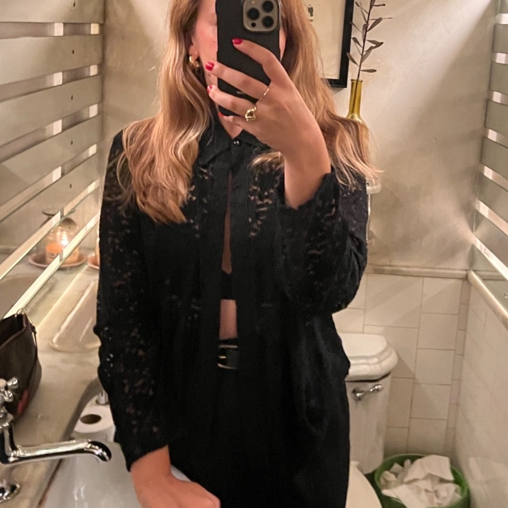 High Waisted Black Wool Trousers, LouLou Studio